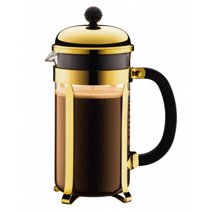 BODUM CHAMBORD Cafetière à piston 8 tasses/1L cuivre