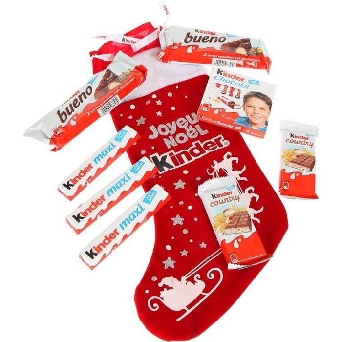 KINDER Chaussette de Noël Assortiment 290g Achat / Vente confiserie