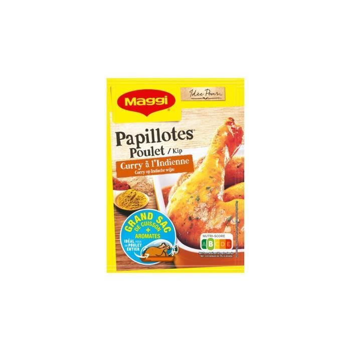 Papillotes poulet curry Maggi - 30g