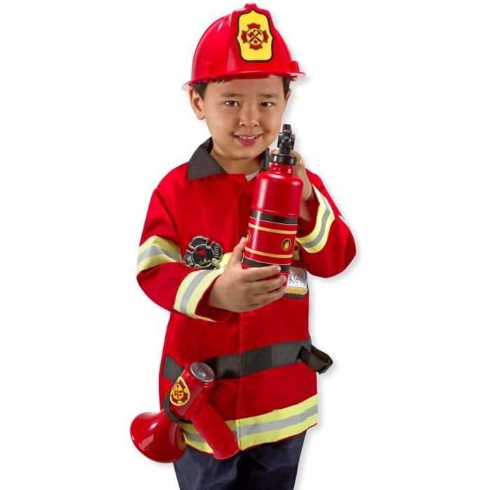 MELISSA & DOUG Costume De Chef Des Pompiers