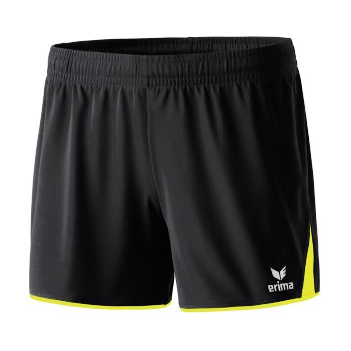 Short 5-CUBES Femme - NOIR/CURACAO Noir/jaune fluo