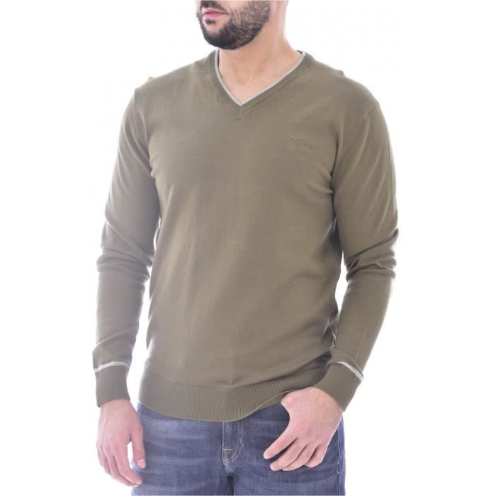 Pull col V en coton Kenny - Guess jeans - Homme