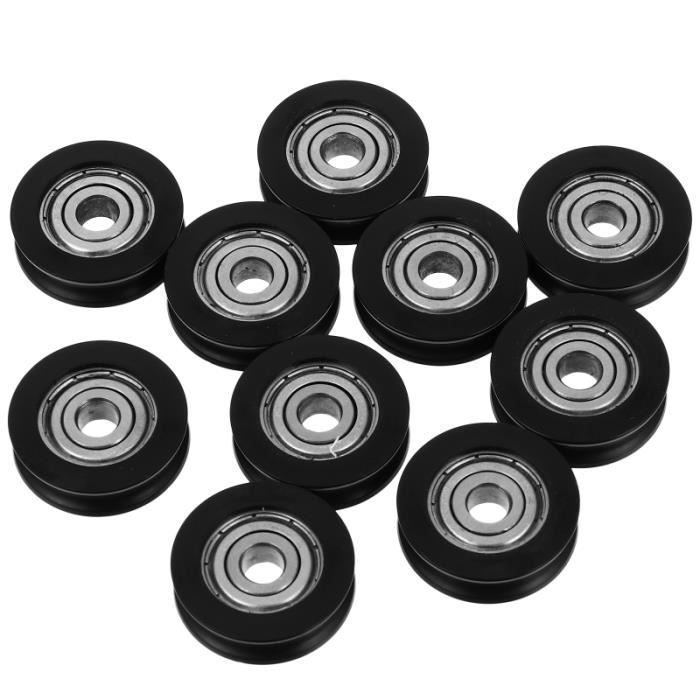 10 pièces coulissante porte de grange roue placard hardwares rouleau armoire fenêtre poulie BARRE POUR TRACTION - DIP STATION