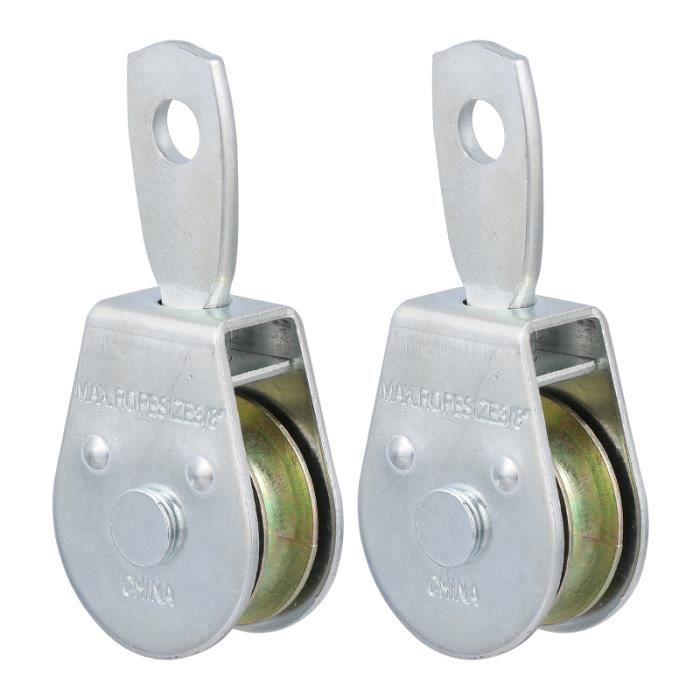 2 blocs de roue professionnels durables de première qualité de poulie de barre pour traction - dip station fitness - musculation