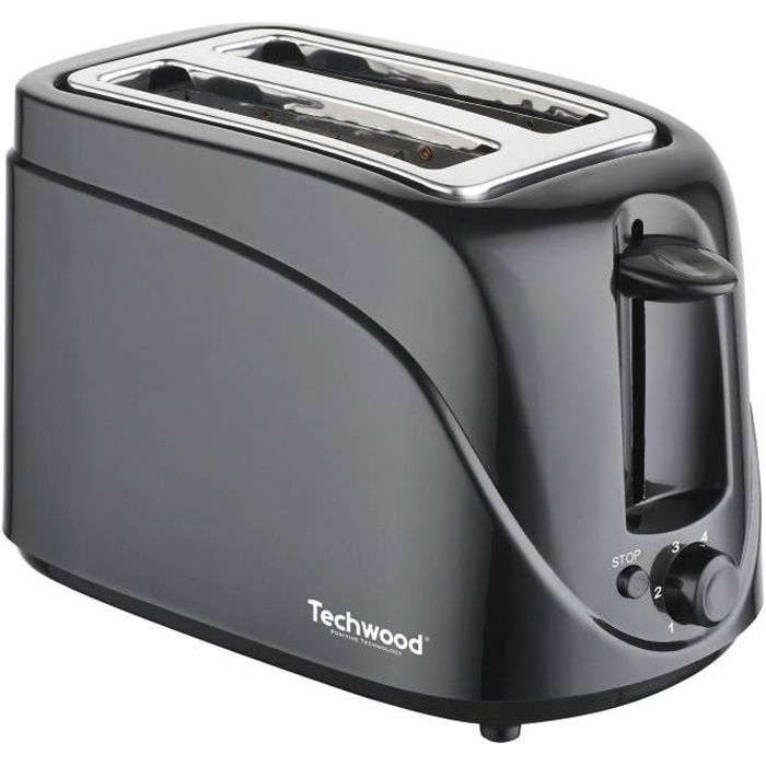 TECHWOOD Grille pain TGP106 noir