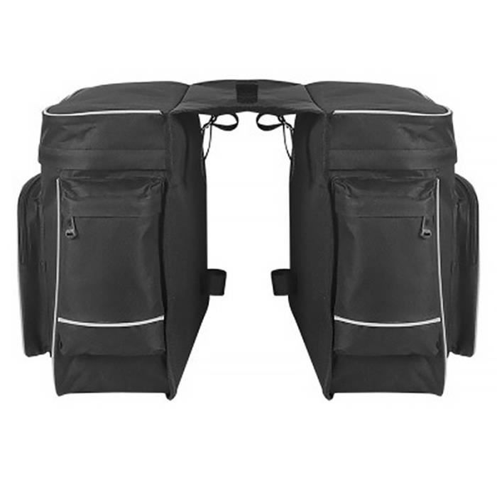 1pc sac de support arrière double côté vélo SACOCHE - CAVALIERE - SAC A DOS MOTO