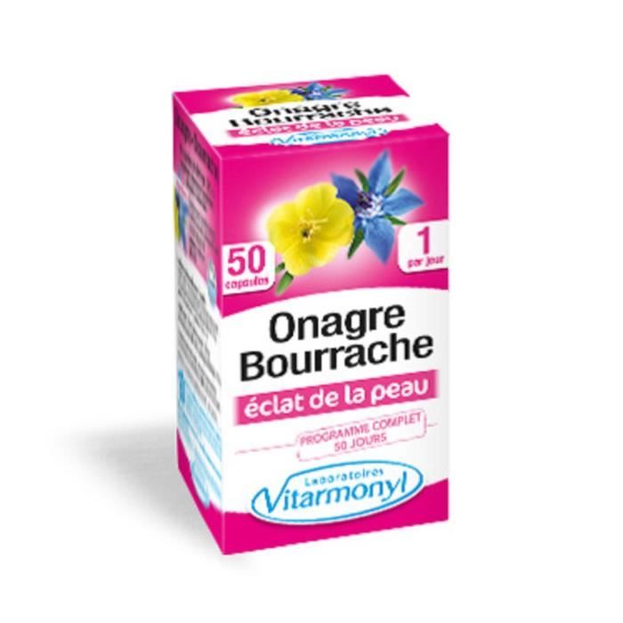 VITARMONYL Onagre bourrache éclat de la peau 50 capsules