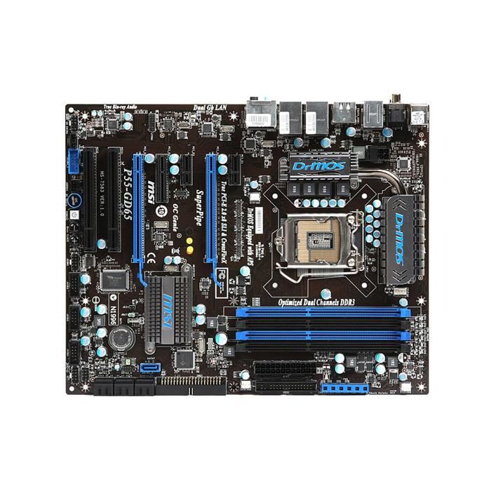 Carte mère MSI P55-GD61 Intel P55 LGA 1156 4xDDR3 SDRAM 16 Go ATX Reconditionné - MSI reconditionné disponible sur Cdiscount Seconde Vie