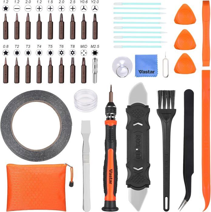 Kit De Réparation Téléphone : Tournevis Précision, Levier, Pince - Multicolore - Générique