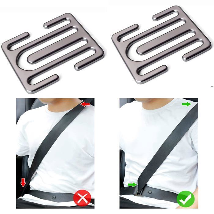 Meilleurs prix pour Clips voiturepince ceinture de sécurité voiturebloque ceinture de securite voiture pince ceinture voiture Argent