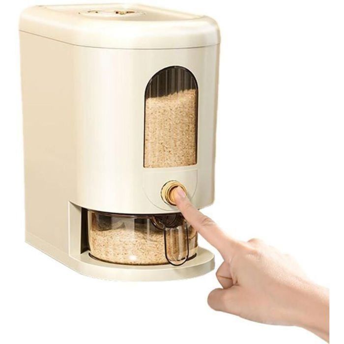 Acheter Seau à Riz à Couvercle Coulissant, Réservoir De Stockage Scellé Pour Farine, Boîte De Stockage De Riz Domestique Résistante Aux Insectes Et à L'humidité