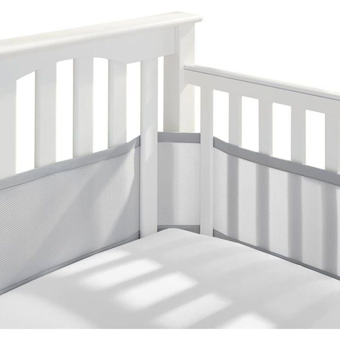 Tour de lit Bébé CabaneTours de Lit en Maille RespirantContour de Lit Bébé Respirantavec Circulation de lair Doublur Étiquette