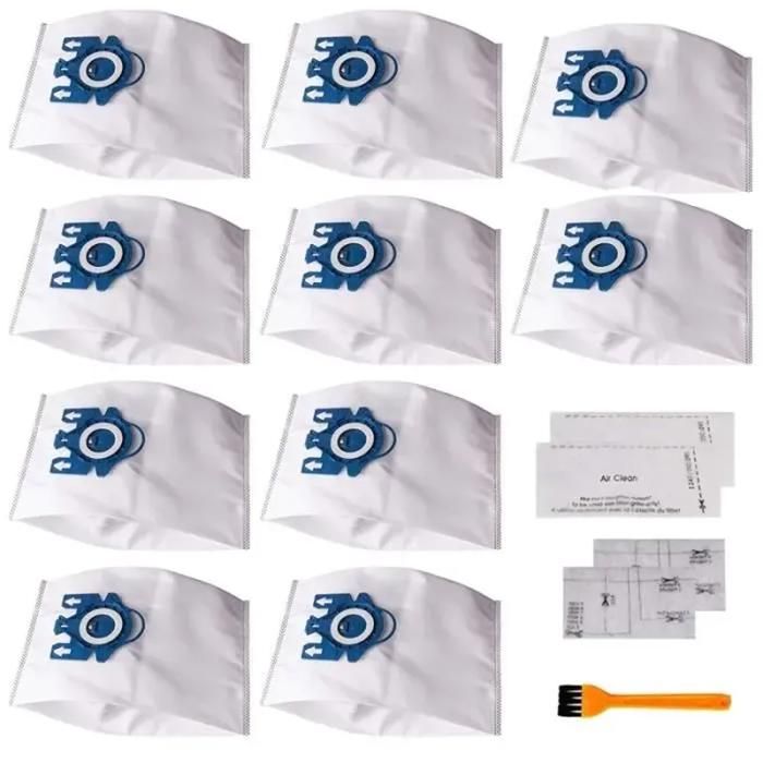 Lot de 15 sacs aspirateur compatibles Miele GN AirClean 3D - Classic C1 -Complete C1-C3-S2-S8