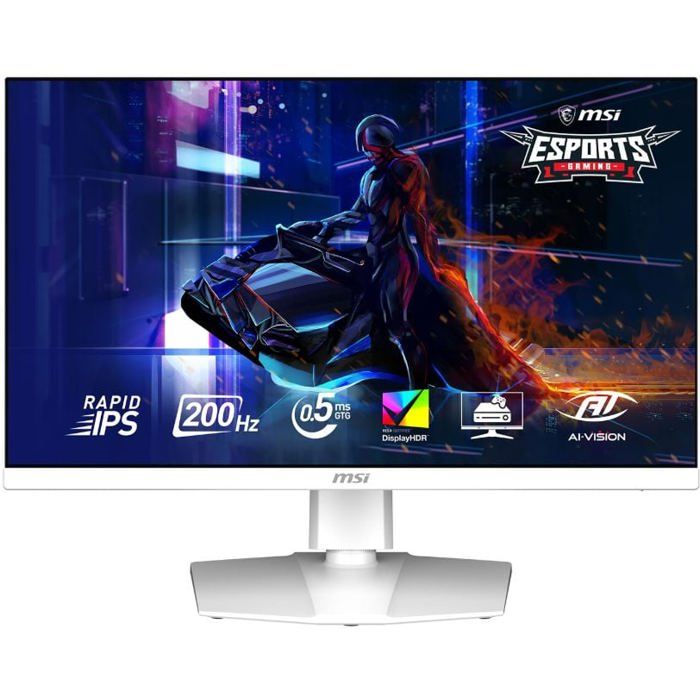 Écran IPS 27 WQHD MSI Rapid IPS 2560 x 1440 200 Hz 0 5 ms 300 cdm² Contraste 100000000:1
