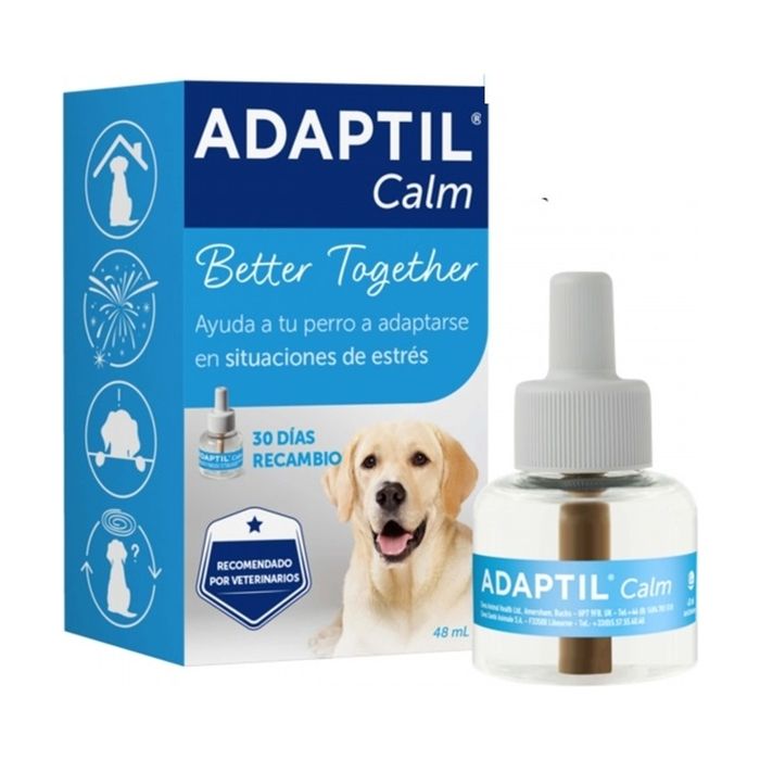 Adaptil Calm - Anti-stress Pour Chiens - Solo Dans Maison Craintes Bruit Forts Limited - Pièce de Rechange 48ml Adaptil Calm - Anti-stress Pour Chiens - Solo Dans Maison Craintes Bruit Forts Limited - Pièce de Rechange 48ml