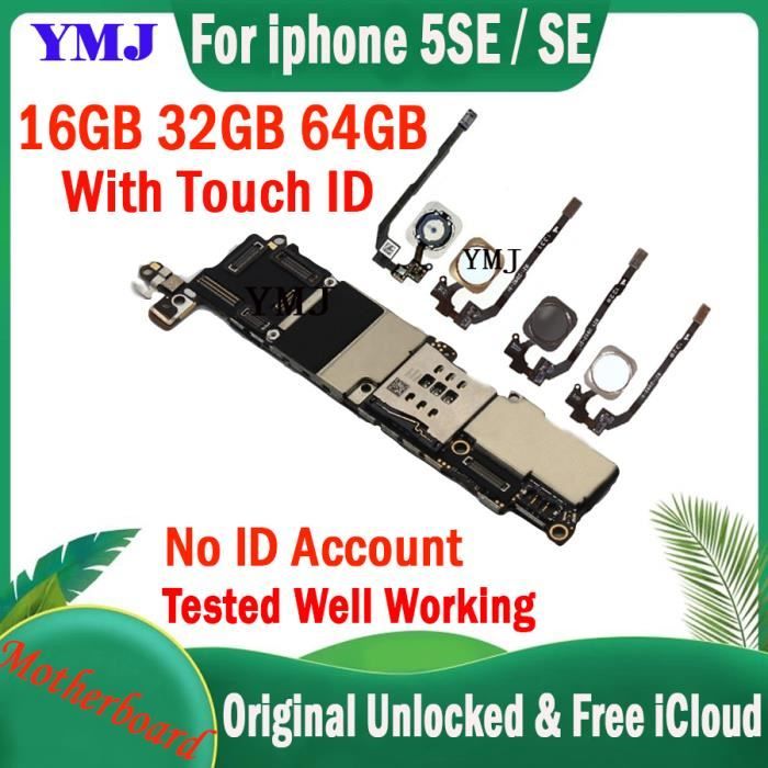 Carte Mère IPhone SE 2020 – 64Go – Noire – Débloquée (pas De ICloud)