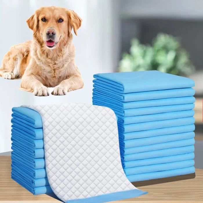 Meilleurs prix pour Couches Jetables Pour Chiens,Anti-Fuite, Tapis Propreté Chien Absorption Rapide, Apprentissage De Propreté 60x60cm 40
