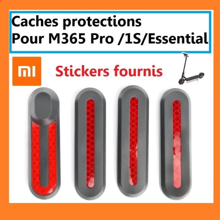 Cache xiaomi M365 protection roues trottinette électrique PRO 1S ESSENTIAL avec stickers réfléchissants inclus