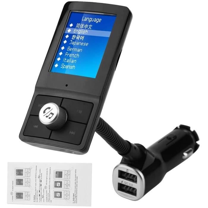 Kit de voiture Bluetooth mains libres sans fil, MP3, recepteur
