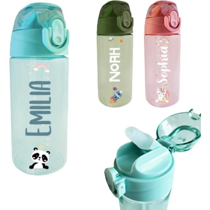 Gourde Personnalisable,Avec Prénom Et Motif,Résistantes Aux Passages