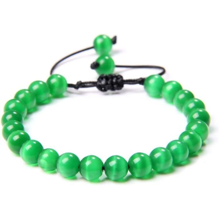 Bracelet Femme En Pierres Naturelles 4mm | Perles élastiques Yoga | Pierre Impériale | Cadeau élégant