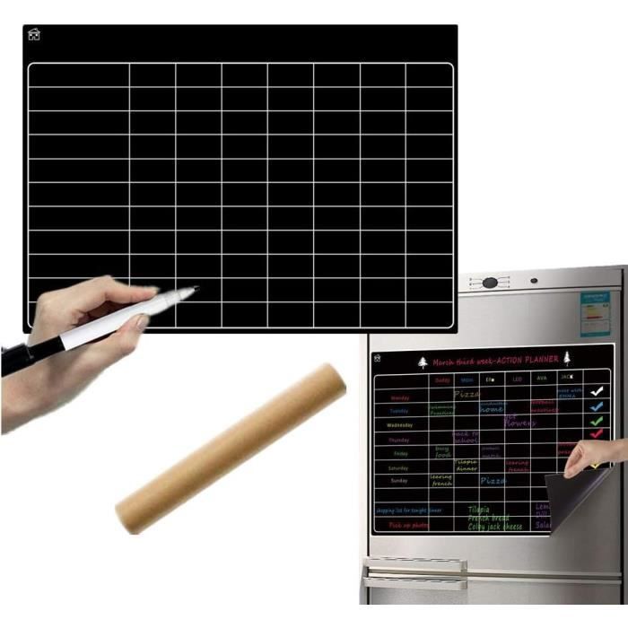 Lot De 2 Calendriers Magnétiques Effaçables Pour Frigo - Avec Stylos Et Autocollants