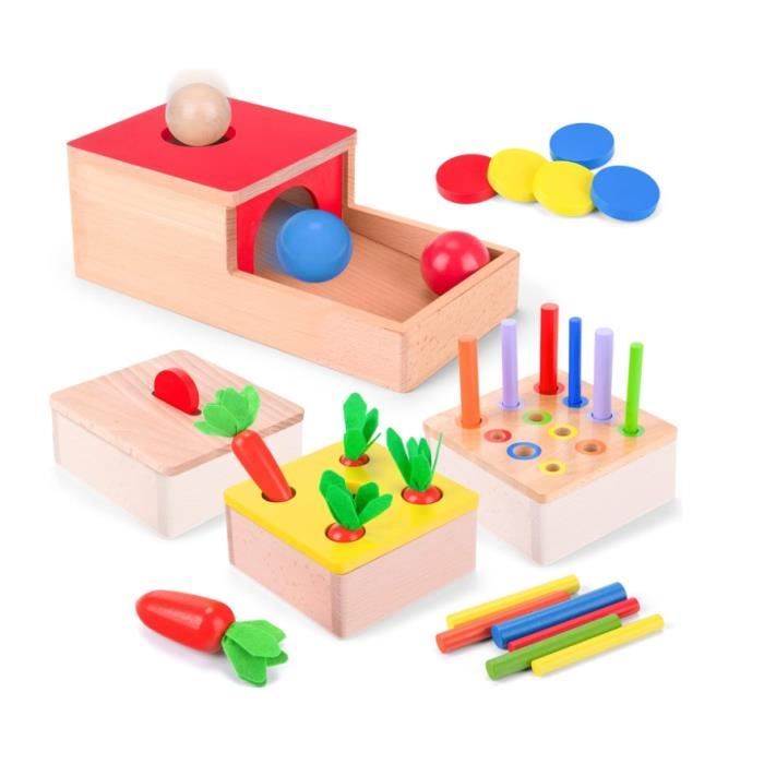 Jouet en bois pour enfants - Tri et empilable - Jouet de motricité - Jouet  éducatif - Cadeaux pour filles et garçons - Jouet pour - Cdiscount Jeux -  Jouets