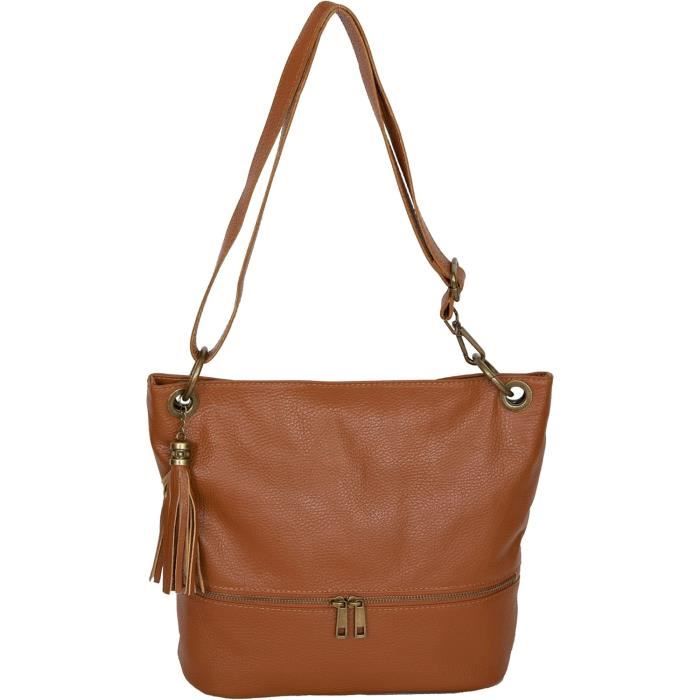 Sac cuir italien camel outlet