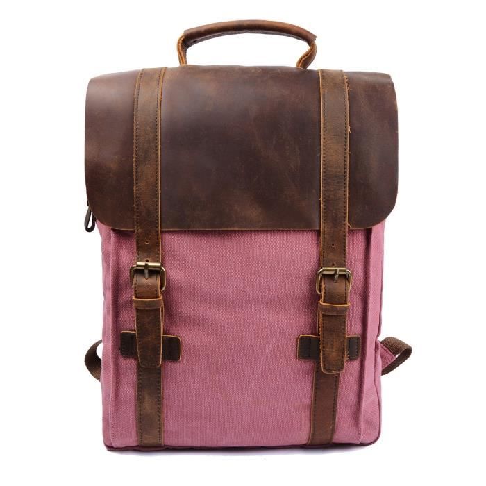 Sac à Dos En Toile Rétro - Unisexe - Neuf Avec étiquettes - école Voyage