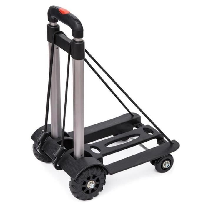 Léger Solide Shopping Chariot pliable durable à roues Carreaux Sac