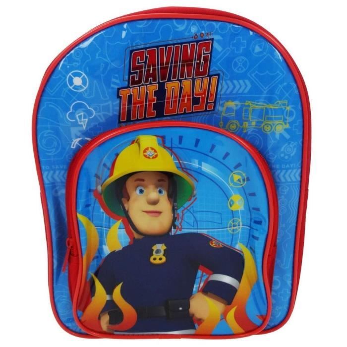 Sac ?� dos SAM LE POMPIER 31 cm ?�cole maternelle go?�ter - Cdiscount Bagagerie - Maroquinerie