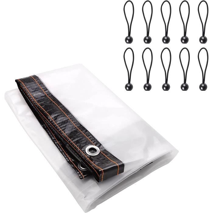 Cordon élastique Lot De 20 Cordons élastiques En Résine De Silicone Transparente Solide De 0,6