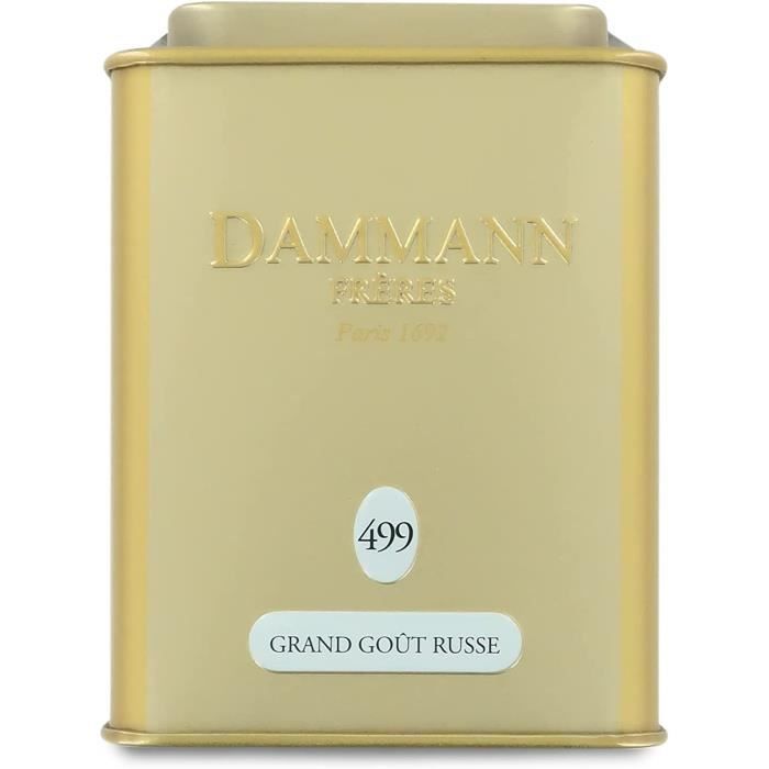 Dammann Grand Goût Russe Thé noire fruité avec citron caviar, boîte