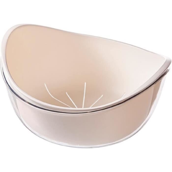 Corbeille à Fruits Avec Couvercle - Panier Rangement Légumes Cuisine - Grand Modèle Rose Avec Drainage
