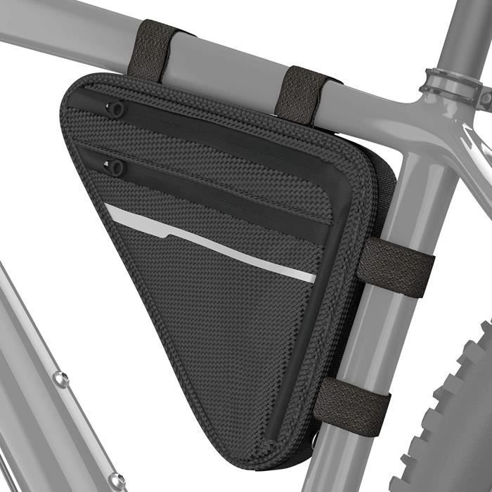 Sacoche Triangle Vélo Velmia Étanche - 25x6x22cm, Pour Cadenas, Veste, Accessoires