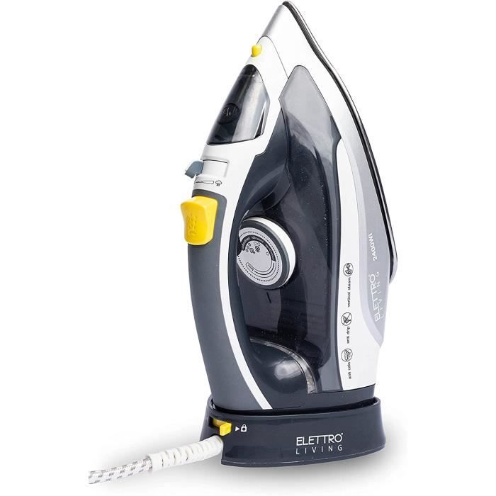 Lui - Fer à repasser sans fil, 2400 W, plaque en acier inoxydable