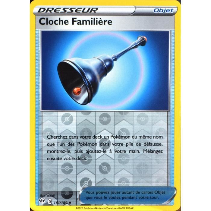 Pokemon 161//189 Cloche Familiére lot de 2 peu commune EB03 Epee Bouclier 3 VF F