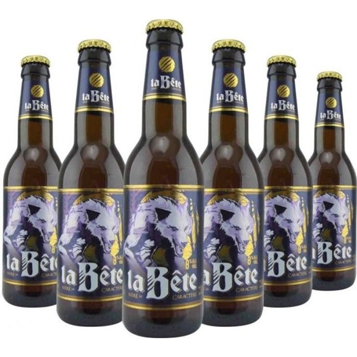 la bete 6 33cl brasserie castelain type de biere pilsner couleur ambree pays france pays fabrication france volume la cave cdiscount
