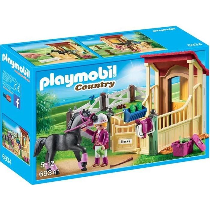 Playmobil équitation - 3 chevaux - obstacle - box écurie - Playmobil | Beebs