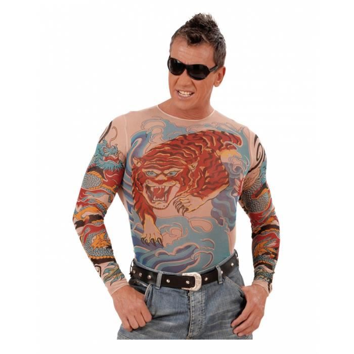 Chemise dragon orange best sale