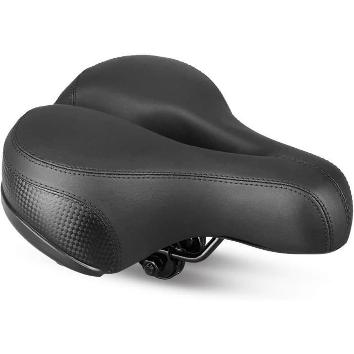 Selle de velo confortable en silicone et gel mousse haute densite pour velo de randonnee et VTT Noir Cdiscount Sport