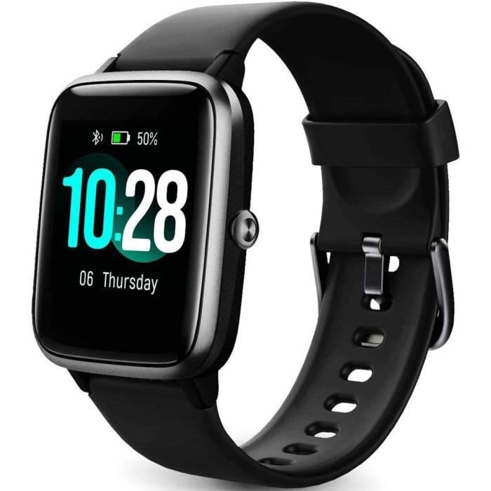 Montre Connectée Bracelet Tracker Activité - Compteur Pas, Cardio, Sommeil, Notifications