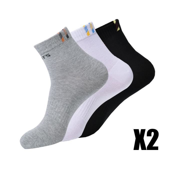 Chaussettes de sport pour homme Chaussettes en coton respirant Tous les jours Confortable Printemps-Été 39-44