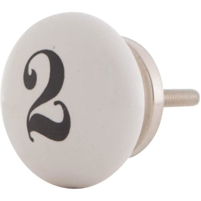 Bouton De Meuble En Céramique Blanche – Freak Scene, Unie, Résistant Et Chic