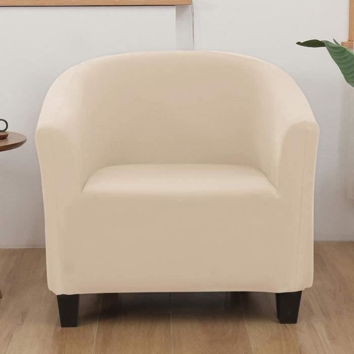 NIBESSER Housse de Canapé Tub Chair Imprimé Extensible Housse de Fauteuil Cabriolet Chesterfield élastique Modèle Tullsta