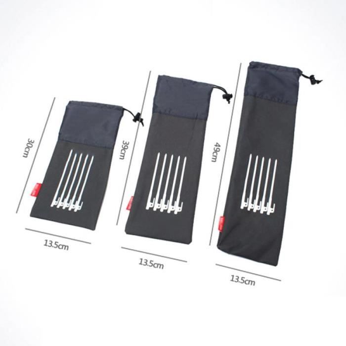 Sac de rangement pour piquets de camping en plein air, sac pour