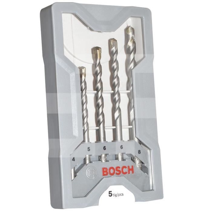 BOSCH Set de Forets pour béton 5 pièces tige cylindrique