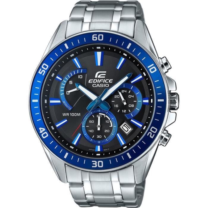 Montre - Casio - EFR-552D-2AVUEF - Acier inoxydable - Résistant à leau 10 bar - Chronographe