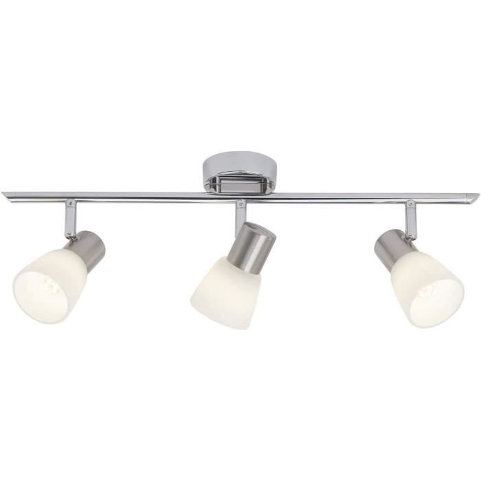 Brilliant lampada Janna Spot LED a 2 ante ferro/cromo/bianco | 2x LED-Z45, E14, 4W lampadine a LED incluse, (450lm, 2700K) | Scala da A ++ a E
