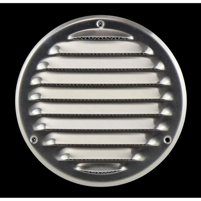 Grilles à auvents en aluminium brut - GA AL 200 x 200 GAM - 6815 ANJOS